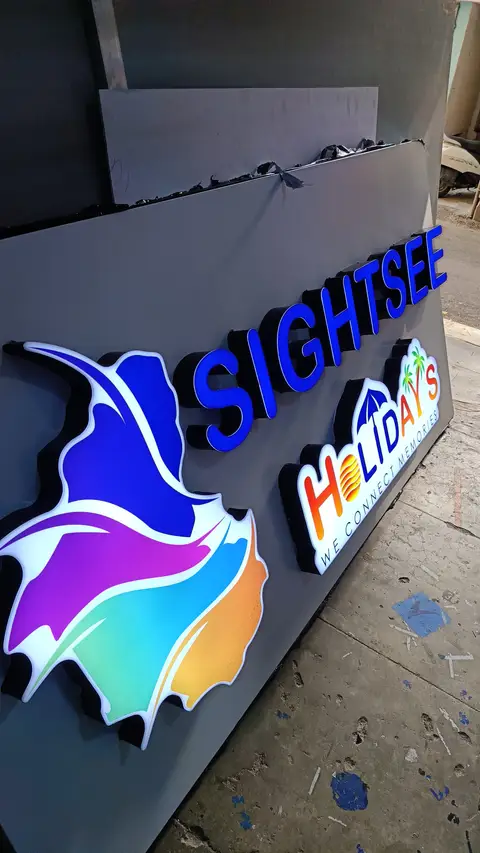 3D letter sign — Acrylic Outdoor Signages made by LED Display Mart, Bengaluru
