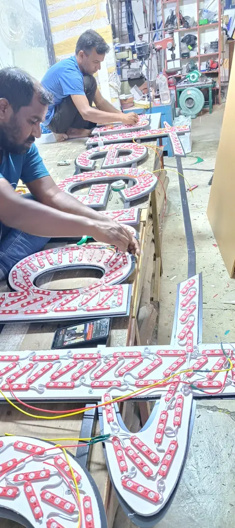 3D letter sign — Acrylic Outdoor Signages made by LED Display Mart, Bengaluru