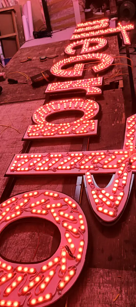 3D letter sign — Acrylic Outdoor Signages made by LED Display Mart, Bengaluru