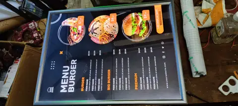 Clip-on light box made by LED Display Mart, Bengaluru