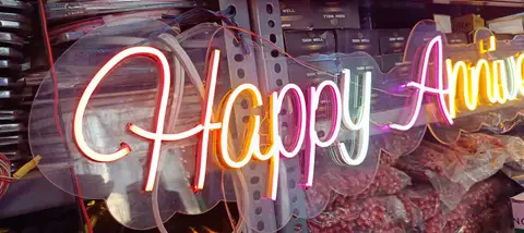 Neon sign made by LED Display Mart, Bengaluru