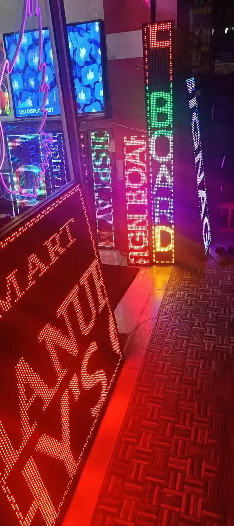 Scrolling LED board made by LED Display Mart, Bengaluru