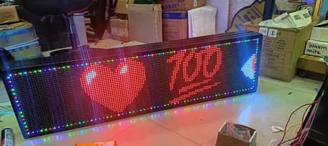 Scrolling LED board made by LED Display Mart, Bengaluru
